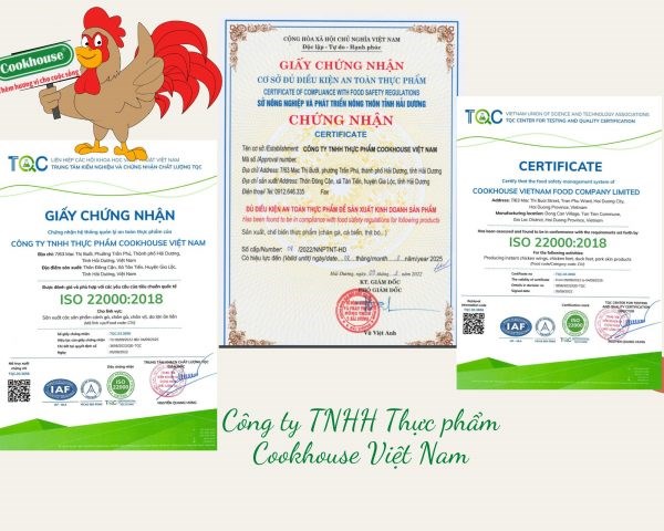 Sản phẩm của Cookhouse có đảm bảo VSATTP?