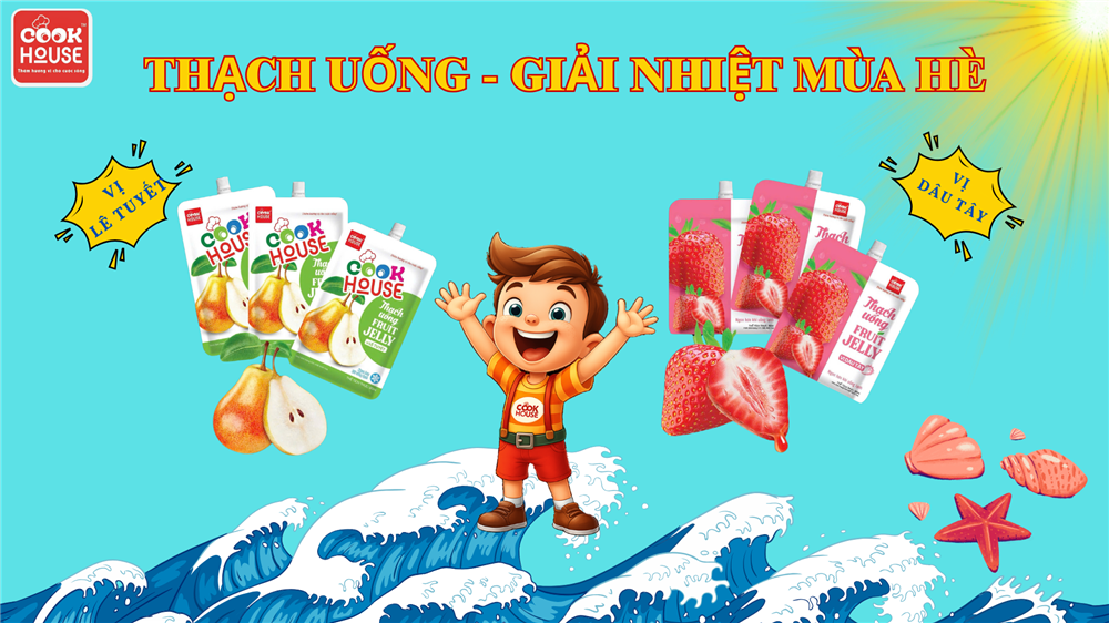 🍓🍐 THẠCH UỐNG COOKHOUSE - MÁT LẠNH SẢNG KHOÁI, GIẢI NHIỆT MÙA HÈ!