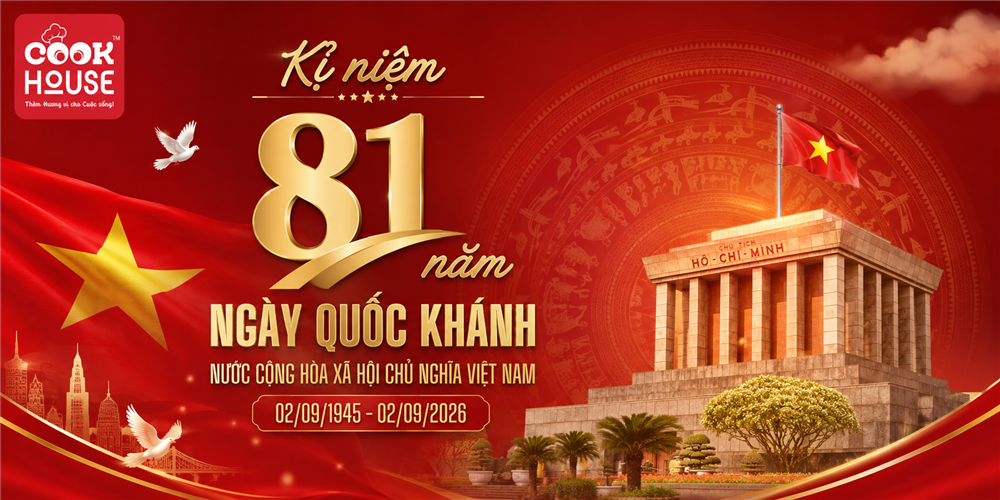 CHÚC MỪNG NGÀY QUỐC KHÁNH VIỆT NAM 02/9/1945 - 02/9/2026